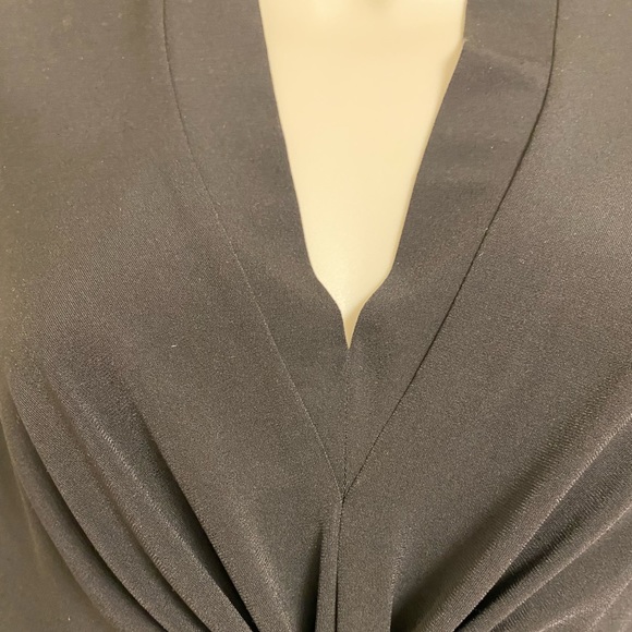 EUC Kasper Separates V-neck sleeveless top with bust gathering detail, size PM - Picture 4 of 8